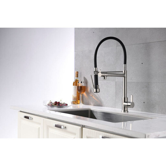 Смеситель для кухни BelBagno BB-LAM50-IN, сатин фото 2