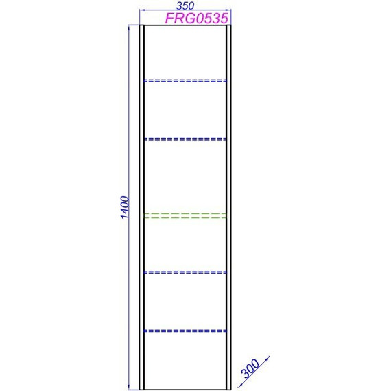 Пенал подвесной Aqwella Fargo 35 см FRG0535DB, дуб балтийский - 7 Пенал подвесной Aqwella Fargo 35 см FRG0535DB, дуб балтийский фото 7