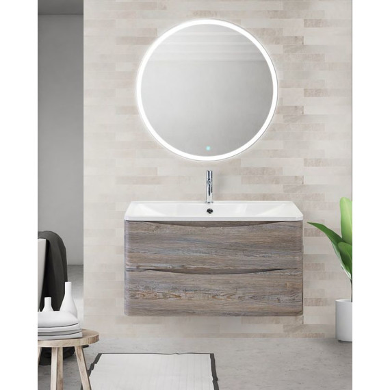 Тумба подвесная с раковиной BelBagno ACQUA-900-2C-SO-PS 90 см, Pino Scania, Цвет фасада: Pino Scania фото 2