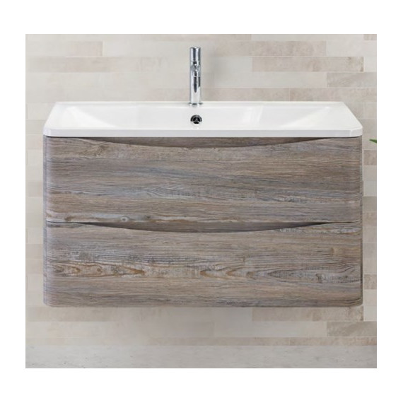 Тумба подвесная с раковиной BelBagno ACQUA-900-2C-SO-PS 90 см, Pino Scania, Цвет фасада: Pino Scania фото 