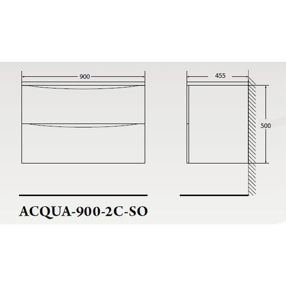 Тумба подвесная с раковиной BelBagno ACQUA-900-2C-SO-RR 90 см, Rovere Rustico, Цвет фасада: Rovere Rustico - 4 Тумба подвесная с раковиной BelBagno ACQUA-900-2C-SO-RR 90 см, Rovere Rustico, Цвет фасада: Rovere Rustico фото 4