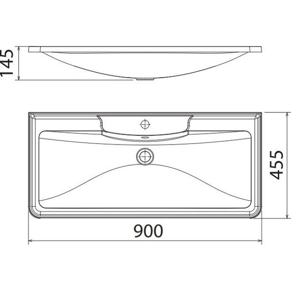 Тумба подвесная с раковиной BelBagno ACQUA-900-2C-SO-BL 90 см, Bianco Lucido, Цвет фасада: Bianco Lucido фото 5