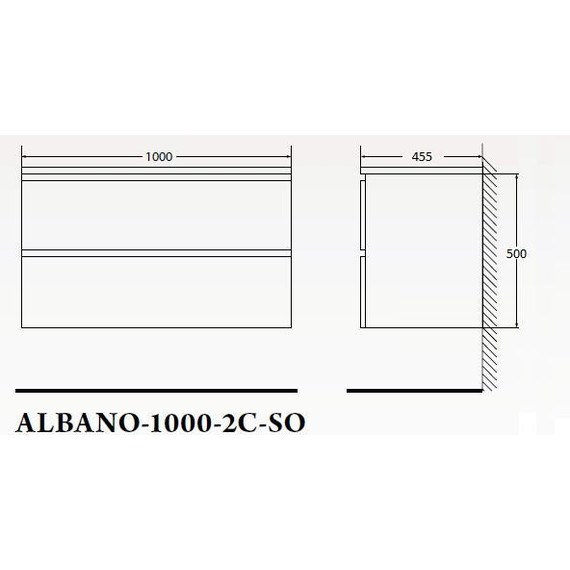 Тумба подвесная с раковиной BelBagno ALBANO-1000-2C-SO-BL 100 см, Bianco Lucido, Цвет фасада: Bianco Lucido - 6 Тумба подвесная с раковиной BelBagno ALBANO-1000-2C-SO-BL 100 см, Bianco Lucido, Цвет фасада: Bianco Lucido фото 6