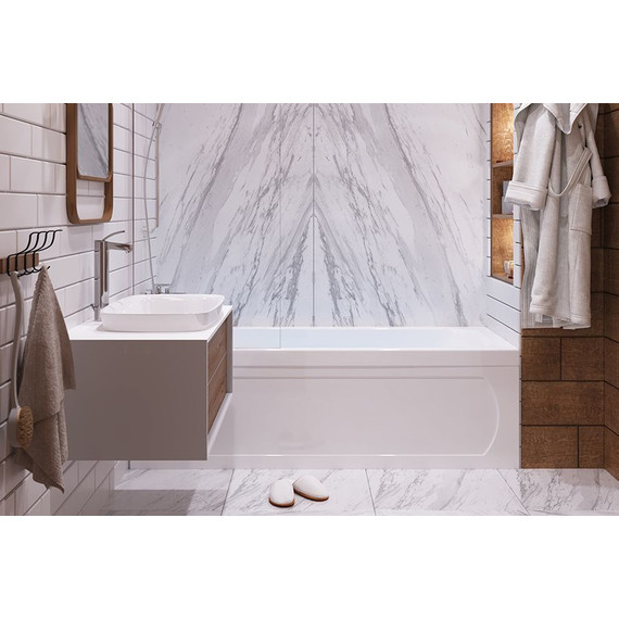 Ванна акриловая 1ACReal Gamma 120х69 см BBA-GA127X0-00U с ножками, Размер - мм: 1200х700 фото 12