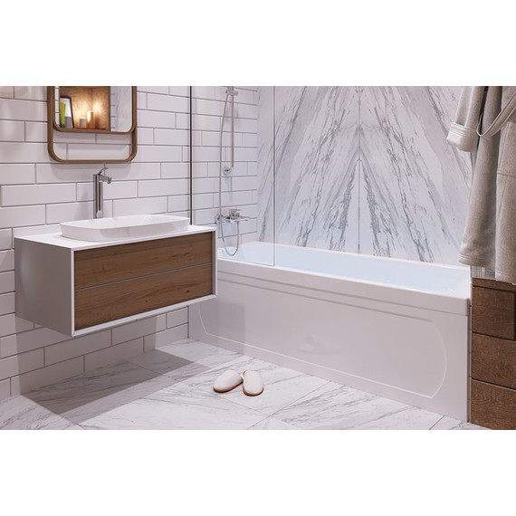 Ванна акриловая 1ACReal Gamma 120х69 см BBA-GA127X0-00U с ножками, Размер - мм: 1200х700 фото 13