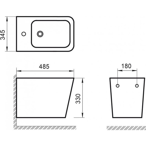 Биде подвесное BelBagno Ardente-R BB0520BH - 2 Биде подвесное BelBagno Ardente-R BB0520BH фото 2
