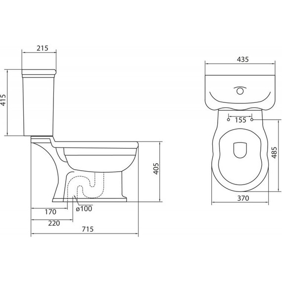 Унитаз-компакт слив вертикальный BelBagno Boheme BB115CPS фото 3