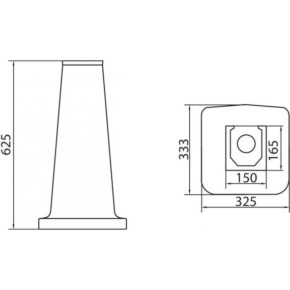 Раковина с пьедесталом BelBagno Boheme 69 см BB115L - 5 Раковина с пьедесталом BelBagno Boheme 69 см BB115L фото 5