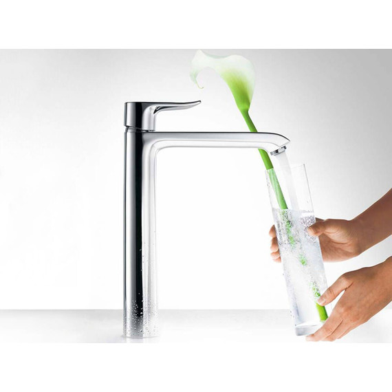 Смеситель для раковины высокий Hansgrohe Metris 200 31183000 - 8 Смеситель для раковины высокий Hansgrohe Metris 200 31183000 фото 8