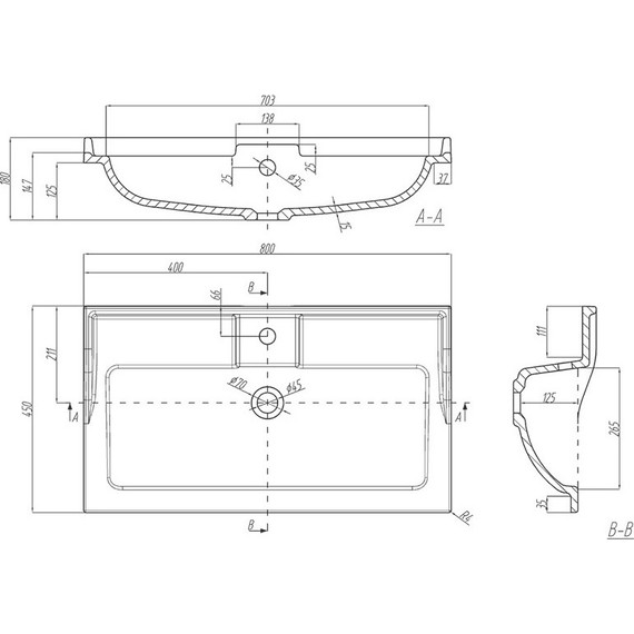 Тумба подвесная с раковиной Акватон Лофт Фабрик 80 см 1A2424K1LTDU0, дуб эндгрейн фото 11