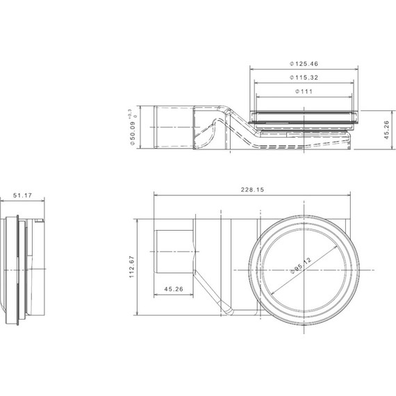 Трап Pestan (BETTOSERB) Confluo Premium White Glass Line 75 см 13000284, нержавеющая сталь/стекло, хром/белый (под плитку), Цвет производителя: хром, белый, Размер трапа: 750 фото 9