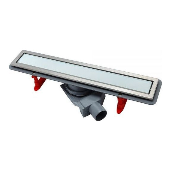 Трап Pestan (BETTOSERB) Confluo Premium White Glass Line 75 см 13000284, нержавеющая сталь/стекло, хром/белый (под плитку), Цвет производителя: хром, белый, Размер трапа: 750 фото 3