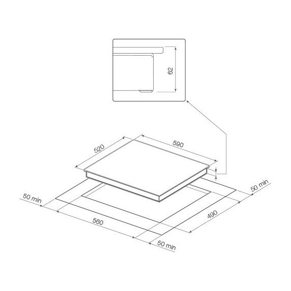 Индукционная варочная поверхность Graude Facette IK 60.1 WF фото 2