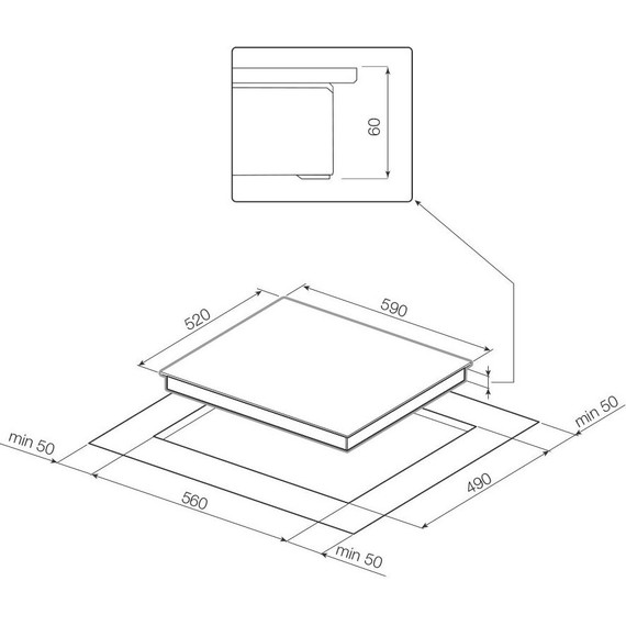 Индукционная варочная поверхность Graude IK 60.1 KS - 2 Индукционная варочная поверхность Graude IK 60.1 KS фото 2