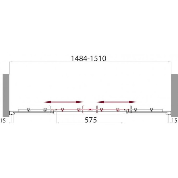 Шторка для ванны BelBagno 150 см UNO-VF-2-150/145-C-Cr, хром/прозрачное - 5 Шторка для ванны BelBagno 150 см UNO-VF-2-150/145-C-Cr, хром/прозрачное фото 5