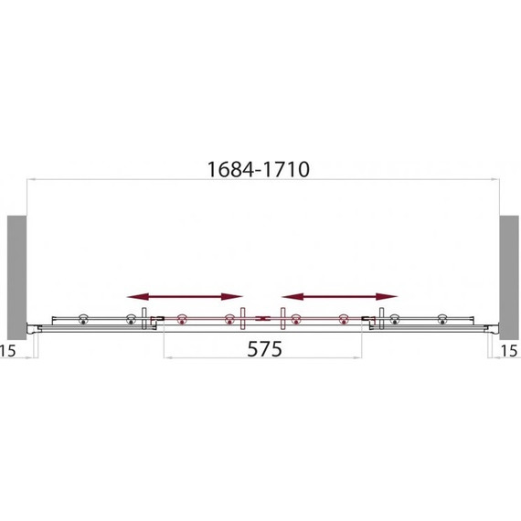 Шторка для ванны BelBagno 170 см UNO-VF-2-170/145-C-Cr, хром/прозрачное - 5 Шторка для ванны BelBagno 170 см UNO-VF-2-170/145-C-Cr, хром/прозрачное фото 5