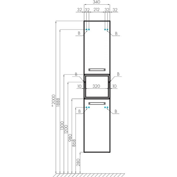 Шкаф подвесной Акватон Лофт Фабрик 34 см 1A242803LTDY0, дуб кантри фото 9