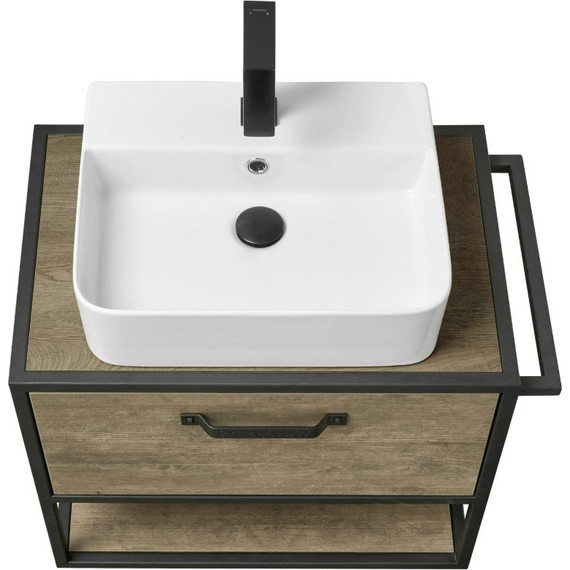 Тумба подвесная со столешницей Акватон Лофт Фабрик 65 см 1A242301LTDY0, дуб кантри - 9 Тумба подвесная со столешницей Акватон Лофт Фабрик 65 см 1A242301LTDY0, дуб кантри фото 9