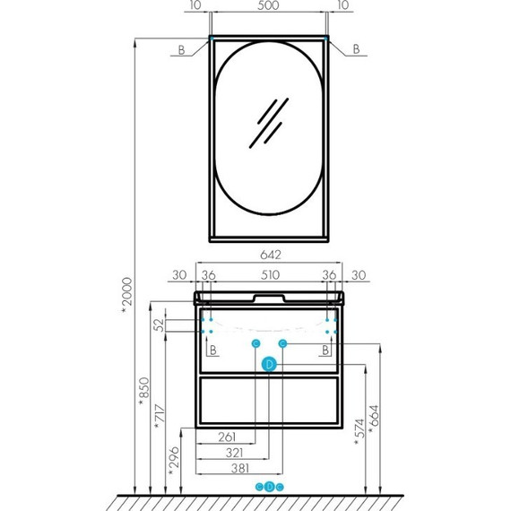 Тумба подвесная с раковиной Акватон Лофт Фабрик 65 см 1A2423K1LTDU0, дуб эндгрейн - 9 Тумба подвесная с раковиной Акватон Лофт Фабрик 65 см 1A2423K1LTDU0, дуб эндгрейн фото 9
