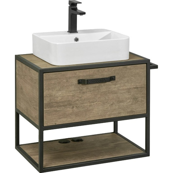 Тумба подвесная с раковиной Акватон Лофт Фабрик 65 см 1A2423K0LTDY0, дуб кантри - 7 Тумба подвесная с раковиной Акватон Лофт Фабрик 65 см 1A2423K0LTDY0, дуб кантри фото 7