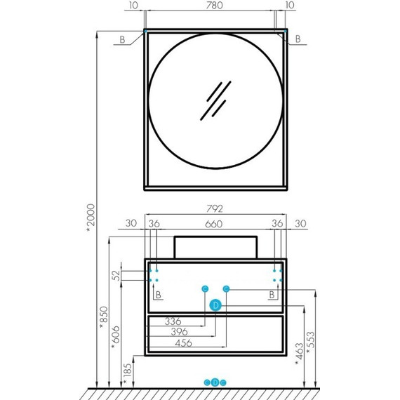 Тумба подвесная со столешницей Акватон Лофт Фабрик 80 см 1A242401LTDY0, дуб кантри - 9 Тумба подвесная со столешницей Акватон Лофт Фабрик 80 см 1A242401LTDY0, дуб кантри фото 9
