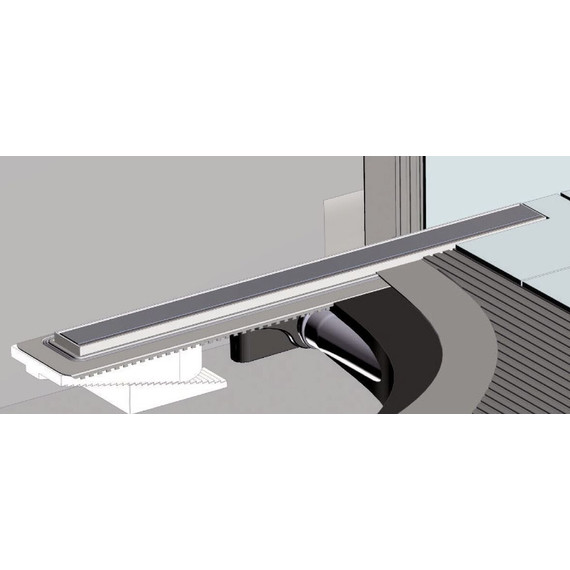 Трап Berges Wasserhaus B1 Antik 90 см 091127, нержавеющая сталь, Цвет производителя: хром глянцевый, Размер трапа: 900 фото 5