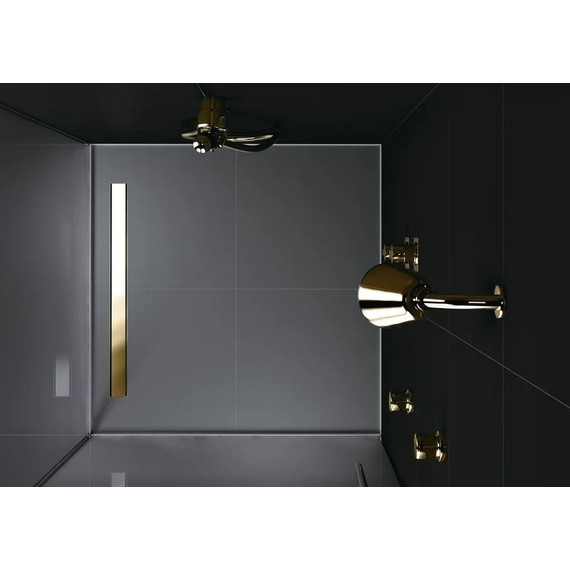 Трап Berges Wasserhaus B1 Keramik 50 см 092116, нержавеющая сталь, золото, Цвет производителя: золото, Размер трапа: 500 - 2 Трап Berges Wasserhaus B1 Keramik 50 см 092116, нержавеющая сталь, золото, Цвет производителя: золото, Размер трапа: 500 фото 2