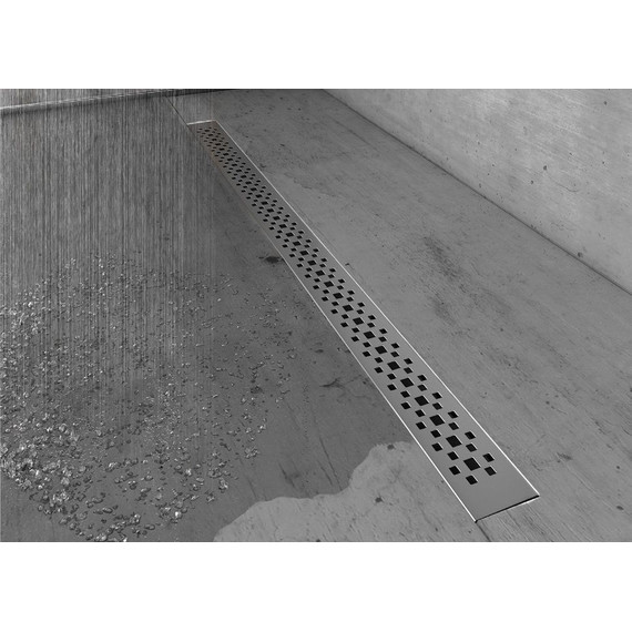 Трап Berges Wasserhaus C1 Brise 40 см 090129, нержавеющая сталь, Цвет производителя: хром матовый, Размер трапа: 400 фото 2