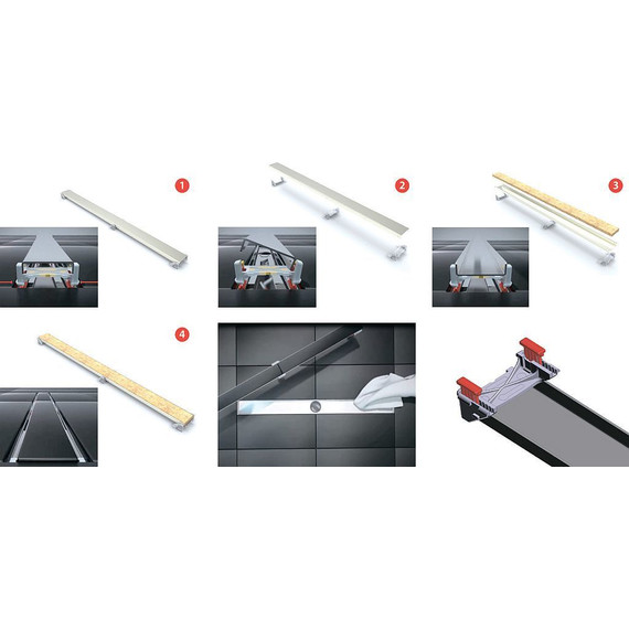 Трап Berges Wasserhaus C1 Norma 90 см 090140, нержавеющая сталь, Цвет производителя: хром матовый, Размер трапа: 900 - 5 Трап Berges Wasserhaus C1 Norma 90 см 090140, нержавеющая сталь, Цвет производителя: хром матовый, Размер трапа: 900 фото 5