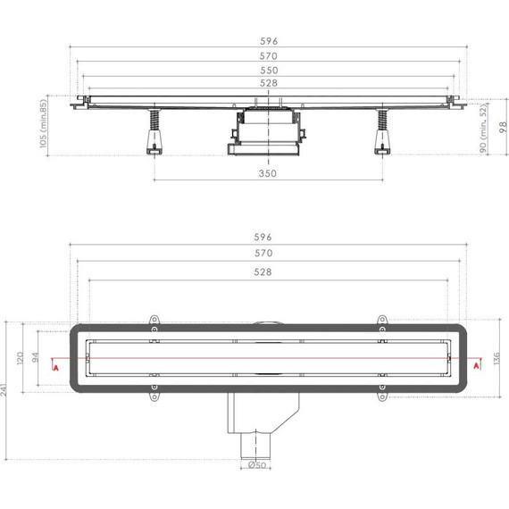 Трап Pestan (BETTOSERB) Confluo Premium Line 55 см 13100003, нержавеющая сталь (под плитку), Цвет производителя: хром, Размер трапа: 550 - 9 Трап Pestan (BETTOSERB) Confluo Premium Line 55 см 13100003, нержавеющая сталь (под плитку), Цвет производителя: хром, Размер трапа: 550 фото 9