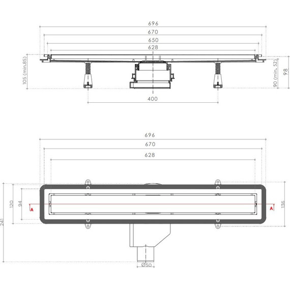 Трап Pestan (BETTOSERB) Confluo Premium Line 65 см 13100004, нержавеющая сталь (под плитку), Цвет производителя: хром, Размер трапа: 650 - 10 Трап Pestan (BETTOSERB) Confluo Premium Line 65 см 13100004, нержавеющая сталь (под плитку), Цвет производителя: хром, Размер трапа: 650 фото 10