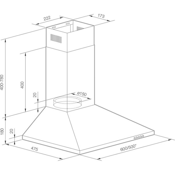 Вытяжка Graude DHP 60.0 EL фото 2