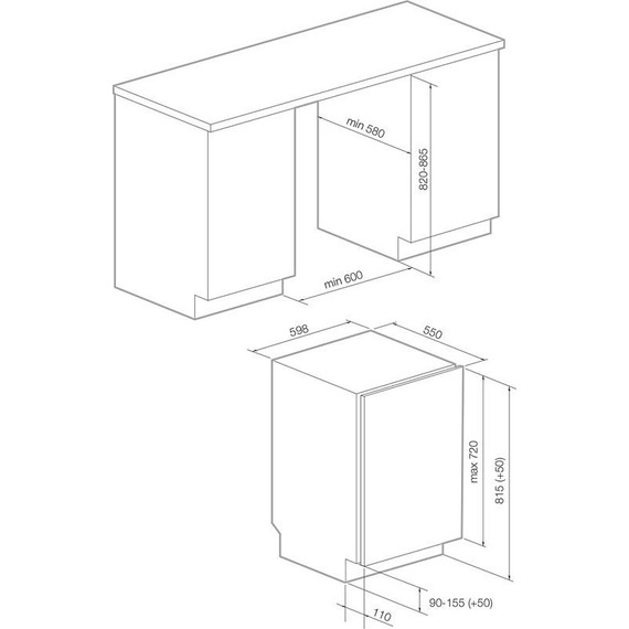 Встраиваемая посудомоечная машина Graude VGE 60.0 - 2 Встраиваемая посудомоечная машина Graude VGE 60.0 фото 2