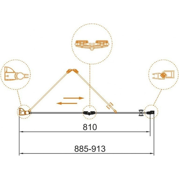 Душевая дверь Cezares Eco BS-12 90 см, хром/прозрачное - 3 Душевая дверь Cezares Eco BS-12 90 см, хром/прозрачное фото 3
