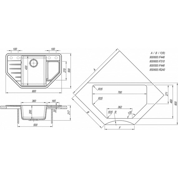 Кухонная мойка Dr.Gans Рио 25.080.C0800.405, терра фото 4