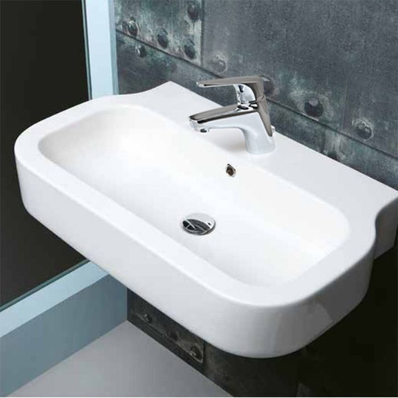 Раковина подвесная Azzurra Glaze 60 см GLZ260M/SOSP bi*1 фото 3