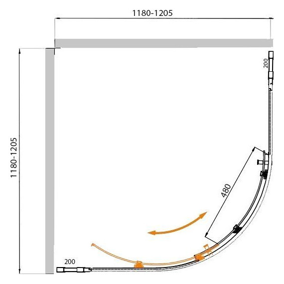 Душевое ограждение Cezares Molveno R-11 120х120 см MOLVENO-R-11-100+20-C-Cr-IV, хром/прозрачное - 2 Душевое ограждение Cezares Molveno R-11 120х120 см MOLVENO-R-11-100+20-C-Cr-IV, хром/прозрачное фото 2