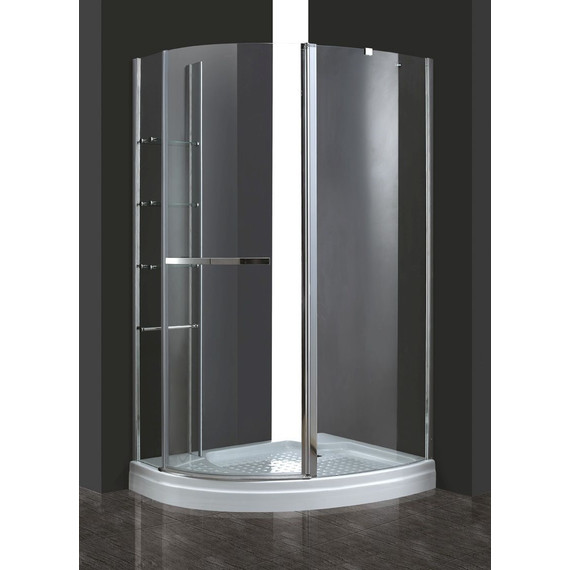 Душевое ограждение Cezares Elena RH-1 120х90 см R, хром/прозрачное фото 2