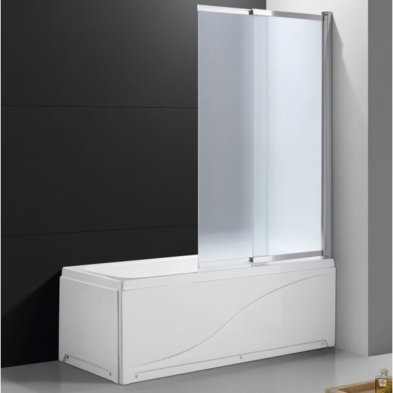Шторка для ванны Cezares Slider VF-11 90 см, хром/матовое фото 