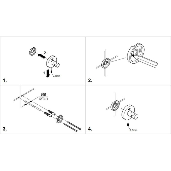 Набор аксессуаров для ванной комнаты Grohe Essentials 40776001 - 2 Набор аксессуаров для ванной комнаты Grohe Essentials 40776001 фото 2