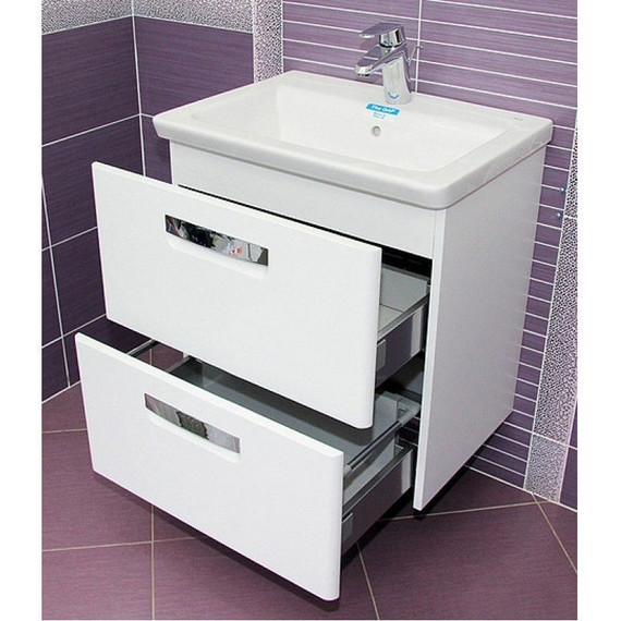 Тумба подвесная с раковиной ROCA The GAP 60 см ZRU9302734, белый - 8 Тумба подвесная с раковиной ROCA The GAP 60 см ZRU9302734, белый фото 8