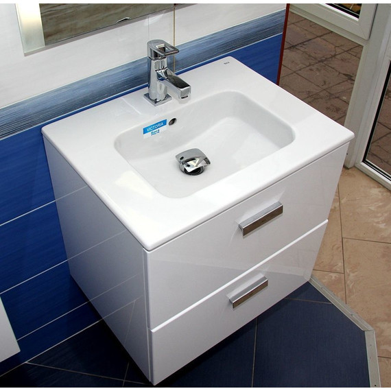 Тумба подвесная с раковиной  Roca Victoria NORD 60 см ZRU9000028, белый фото 6