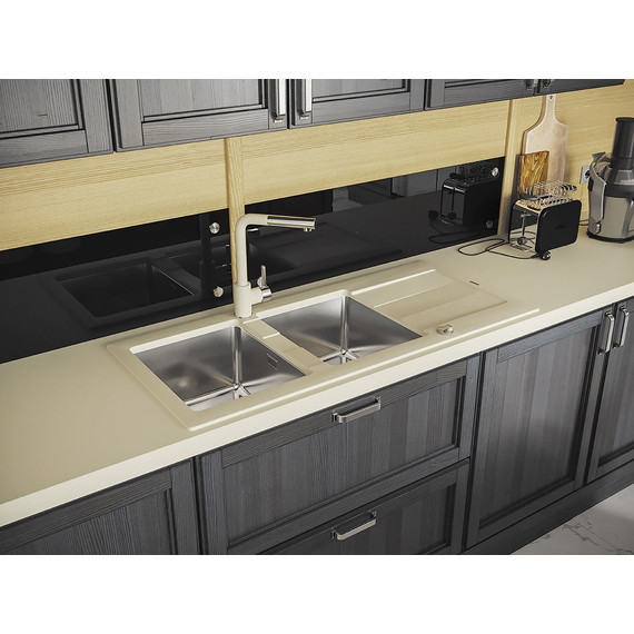 Кухонная мойка Florentina Комби 1160, шампань, Цвет производителя: шампань фото 4