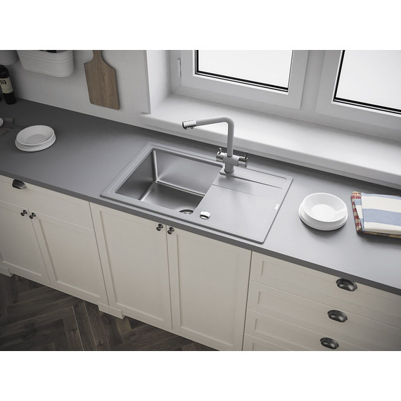 Кухонная мойка Florentina Комби 780 21.395.D0780.305, грей, Цвет производителя: грей - 3 Кухонная мойка Florentina Комби 780 21.395.D0780.305, грей, Цвет производителя: грей фото 3