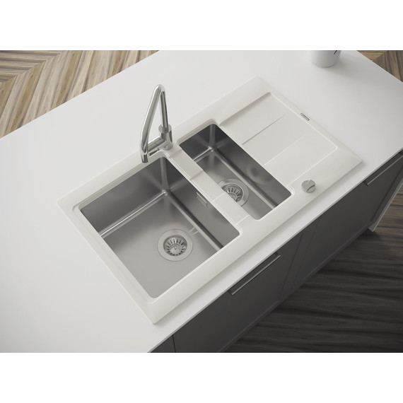 Кухонная мойка Florentina Комби 860K, жасмин, Цвет производителя: жасмин фото 2