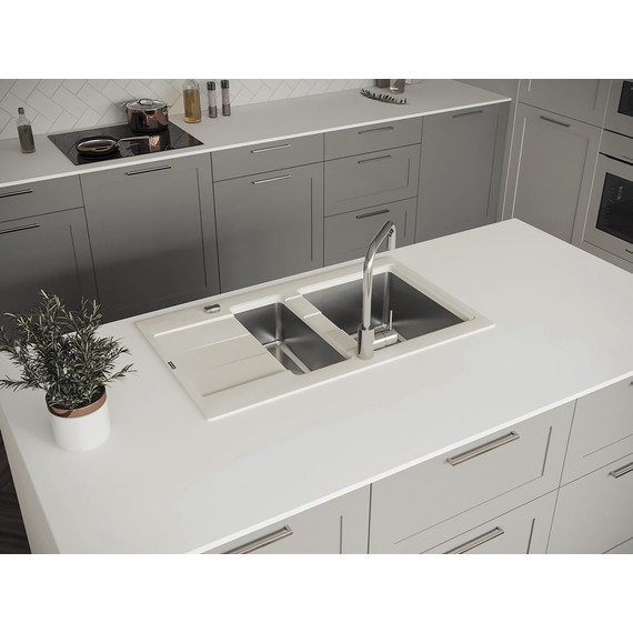 Кухонная мойка Florentina Комби 860K, жасмин, Цвет производителя: жасмин фото 3
