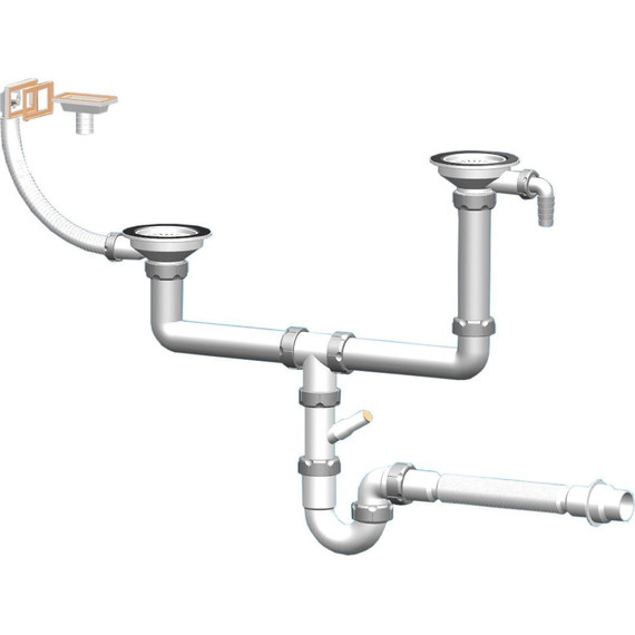 Кухонная мойка Florentina Комби 860K, шампань, Цвет производителя: шампань фото 4