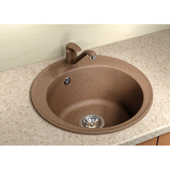 Кухонная мойка Florentina Никосия 20.135.В0510.105, коричневый, Цвет производителя: коричневый фото 2