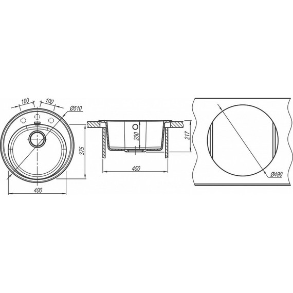 Кухонная мойка Florentina Лотос 510 20.290.В0510.201, жасмин, Цвет производителя: жасмин фото 4