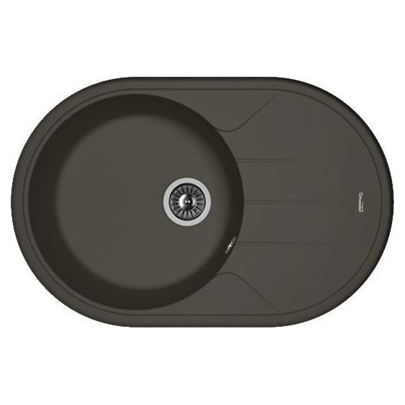Кухонная мойка Florentina Лотос 780 20.295.C0780.302, антрацит, Цвет производителя: чёрный фото 
